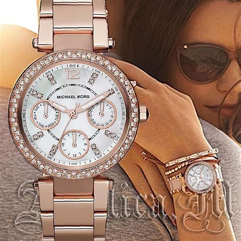 michael kors uhr strass|Michael Kors mini wrist watch.